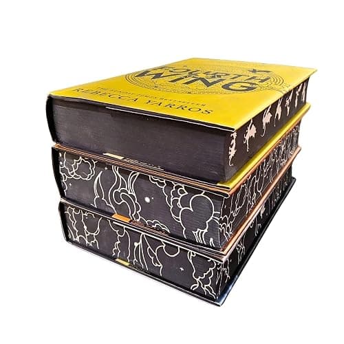 Empyrean Series by Rebecca Yarros – 3-Book Deluxe Hardcover Collection Set (Fourth Wing, Iron Flame & Onyx Storm) with Sprayed Edges thumbnail 2