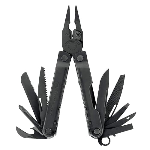 LEATHERMAN, Rebar Multitool with Premium Replaceable Wire Cutters and Saw, Black - Image 1