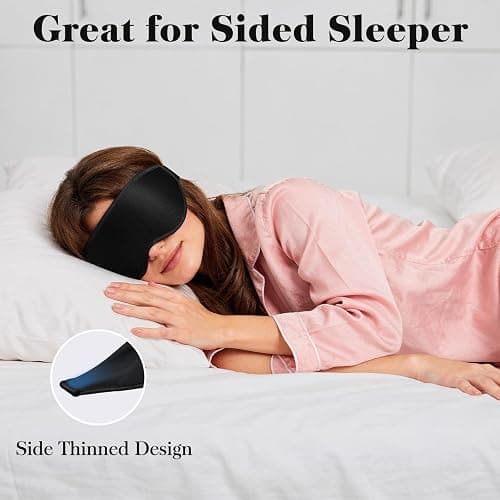 Fygrip 3D Eye Mask Sleep Mask for Men & Women, Black | 100% Pressure-Free & Light Block-Out Eye Mask for Sleep with Easy Adjustable Strap, Night Eye Cover for Travel thumbnail 6