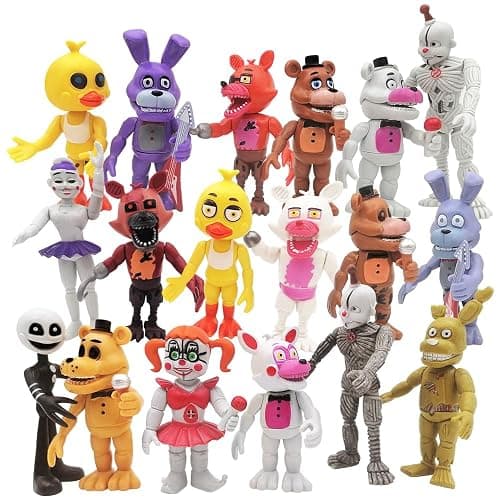 Action Figure Toy, 18 Pcs Game Figures Toys, Movable Joints Toys Dolls, Collectible Figure Gifts for Kids, Colourful - Image 1