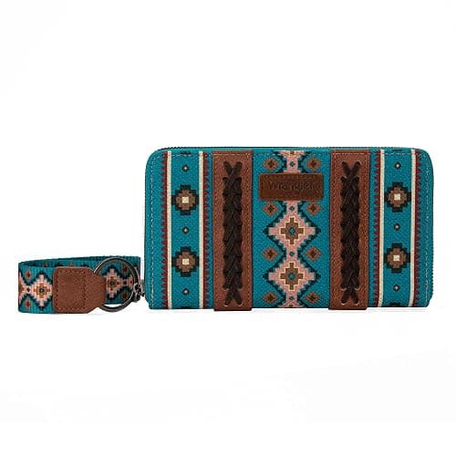 X Wrangler Wristlet Western Wallet Boho Aztec Credit Card Holder for Women thumbnail 6