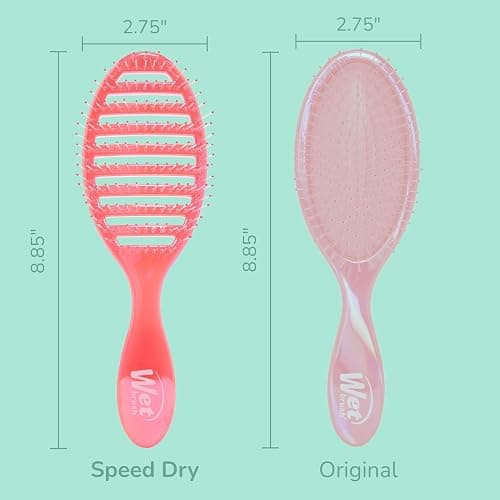 Wet Brush Speed Dry Hair Brush, Blow Dry Safe Bristles & Vented Design For Faster Drying Time, Ergonomic Handle, Reduces Breakage & Detangles All Hair Types, Limited Edition Prismatic Glow Pink thumbnail 4