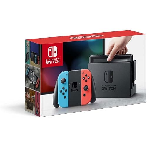 Nintendo Switch – Neon Red and Neon Blue Joy-Con (Renewed) - Image 1