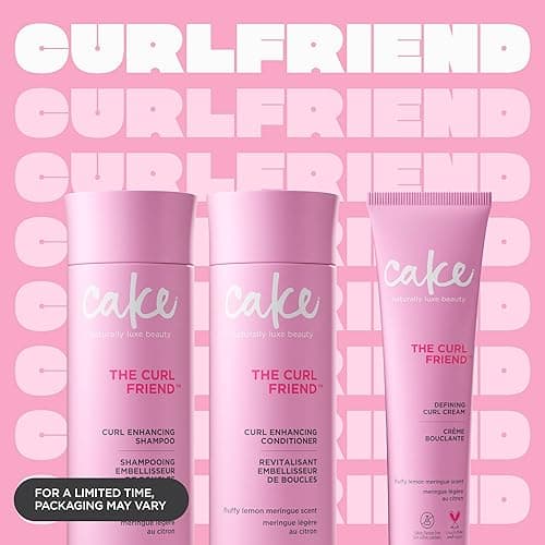 Cake Beauty Curl Defining Shampoo, Conditioner & Cream Set - Curl Enhancing, Moisturizing, Frizz Control - For Curly Hair - With Avocado Oil & Argan Oil - 3 Pack thumbnail 5