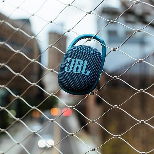 JBL Clip 4 - Portable Mini Bluetooth Speaker, big audio and punchy bass, integrated carabiner, IP67 waterproof and dustproof, 10 hours of playtime, speaker for home, outdoor and travel (Blue) thumbnail 2
