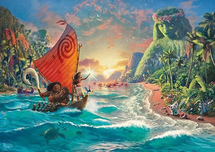 Schmidt 58030 Thomas Kinkade, Disney, Vaiana, Moana, Puzzle da 1000 Pezzi - Image 1