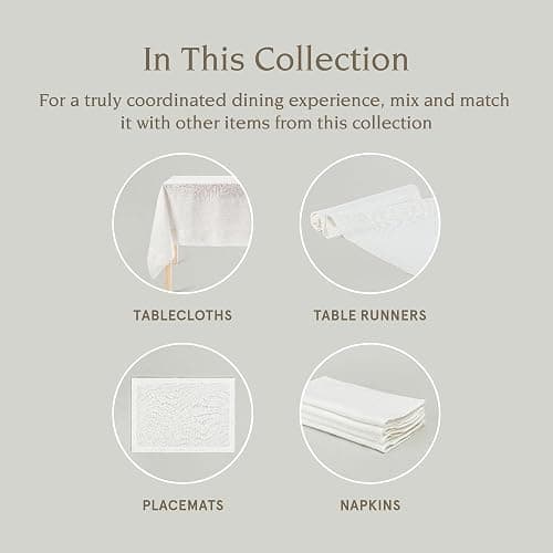 Over&Back Washed 100% Linen Cloth Napkins - Washable Napkins Set for Mixing, Matching, and Creating a Custom Home Decor Tablescape - Ivory thumbnail 6