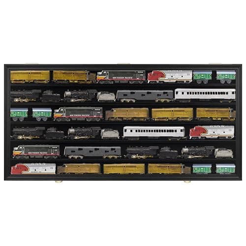 DisplayGifts Toy Minifigures Miniatures Display Case Frame Wall Cabinet Stand 200 Toys Dust Protection Black thumbnail 5