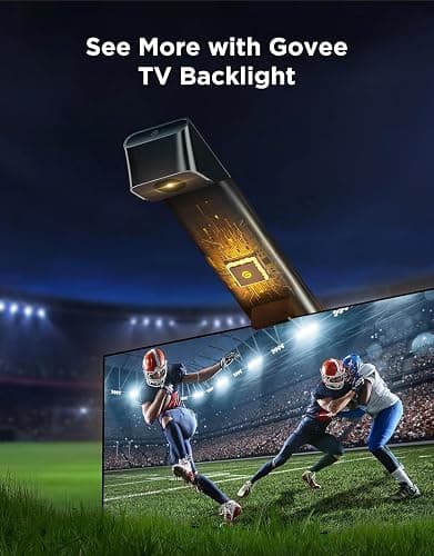 Govee TV Backlight 3 Lite with Fish-Eye Correction Function Sync to 75-85 Inch TVs, 16.4ft RGBICW Wi-Fi TV LED Backlight Strip with Camera, Voice and APP Control, Adapter thumbnail 7