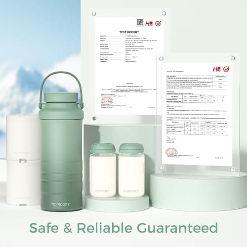 Momcozy 22oz Portable Breastmilk Cooler for 24H Outdoor, Newborn Essentials | 24 Hours & 360° Surrounded Cooling, 2 Extra Baby Bottles for Better Storage, Life Saver for Working Mom, Hassle-Free Cleaning thumbnail 8