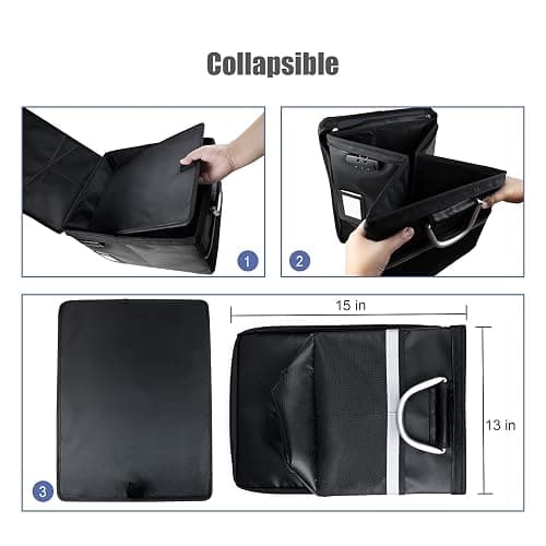 Fireproof Document File Organizer Box, Fireproof Safe Box with Lock, Portable Office Storage Cabinet for Hanging Letter/Legal Folder 16.1 x 12.9 x 11in thumbnail 6
