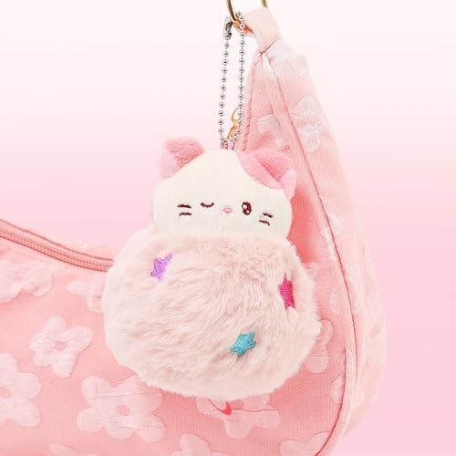 Anirollz Miniz Plush Charm Cute Stuffed Animal Keychain Kawaii Mini Bag Accessory Collectible Pocket Toy for Kids & Adults thumbnail 2