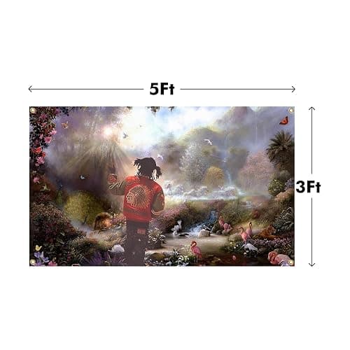 Rapper Flag Chief in The Garden of Eden Flag Aesthetic Decorative Durable 3x5 Feet Tapestry Suitable For Indoor And Outdoor Decorate for College Dorm Room ,Parties, travel, filming, events, festivals Decor Wall tapestry with 4 Brass Grommets thumbnail 3