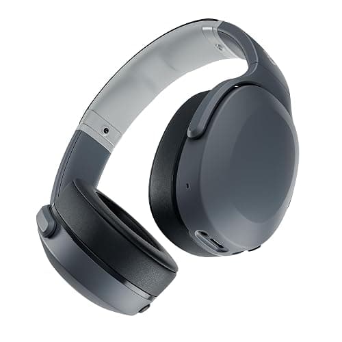 Skullcandy Crusher Evo Wireless Multi-Sensory Bass Headphones - Chill Grey | Bluetooth, Noise Isolating Over-Ear Fit, 40 Hours Battery, Microphone, Working Out, Gym, Travel, Studying, Music - Image 1