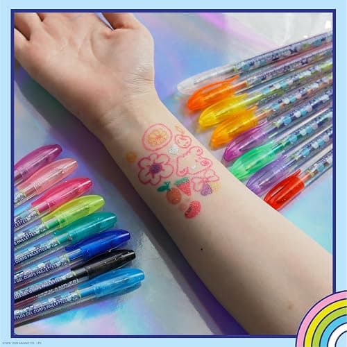 Hello Kitty and Friends 16 Piece Glitter Pen Body Art Set, Glittery and Bright Colors, Ages 3 by Townley Girl thumbnail 2