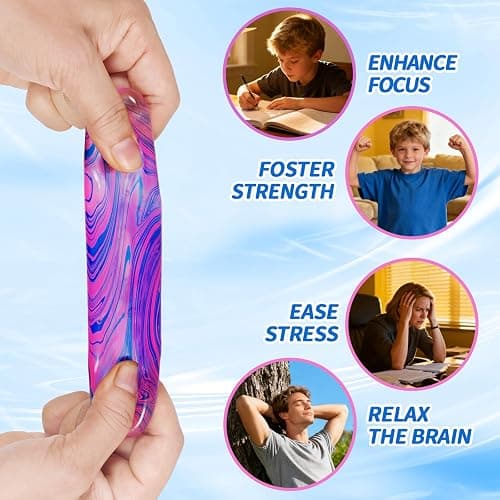 Squishy Fidget Toys Stress Cube, 1.38"*1.38" Stress Balls for Kids Adults Stress Relief, Ice Squishy Cube Sugar Balls, Sensory Toys for Kids with Autism an danxiety Disorder(Purple) thumbnail 5