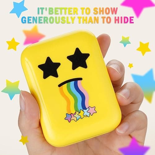 AUSLKA Star Pimple Patches - 150 Count - Hydrocolloid Pimple Patches,Cute Star Shape, 6 Colors,Spot Stickers For Face And Skin,Temporary Mirror thumbnail 5