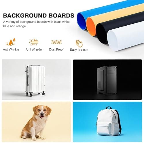 ZKEEZM Photo Studio Light Box Photography 32"x32" with 100 LED and 4 Colors Backdrops Photo Box with Lights, Foldable Picture Box for Product Photography with 6500K Brightness thumbnail 4