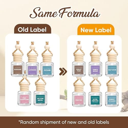 AROIC Car Air Freshener for Women, 6 Pack Air Freshener Diffuser, Mothers Day Gift for Mom, Hanging Essential Oil Air Freshener Diffuser Odor Eliminator, Cute Car Interior Decor Car Scents Accessories thumbnail 3