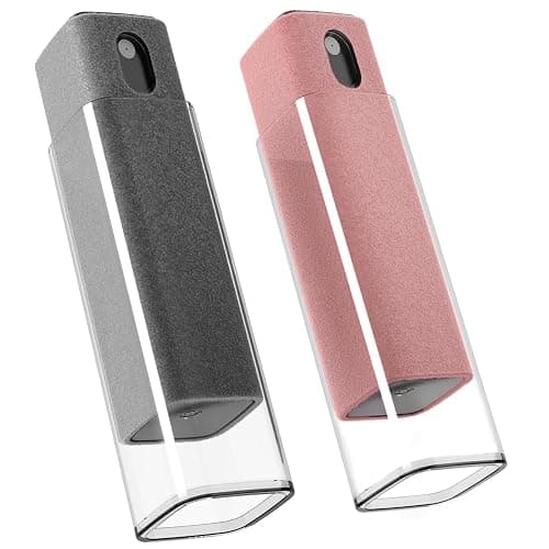 EVEO Screen Cleaner Spray and Wipe - 2-in-1 Car Screen Cleaner & iPhone Cleaner Touchscreen Mist Cleaner for Laptop, Computer, MacBook, iPad and More - Streak-Free Shine -2 Pack (Grey & Rose Gold) - Image 1