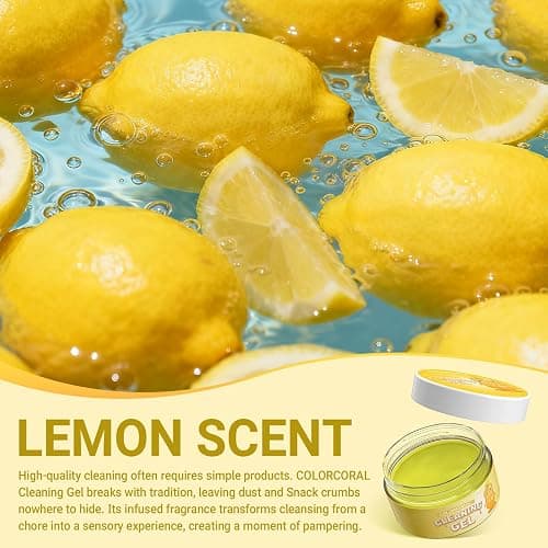COLORCORAL 4 Pack Car Cleaning Gel Reusable Auto Slime Cars Cleaner Dust Cleansing Gels,Vehicle Interior Cleaning Care Putty,Keyboard Cleaner Goop for Car Vent, Corners, Crevice,Office Desktops Debris thumbnail 3