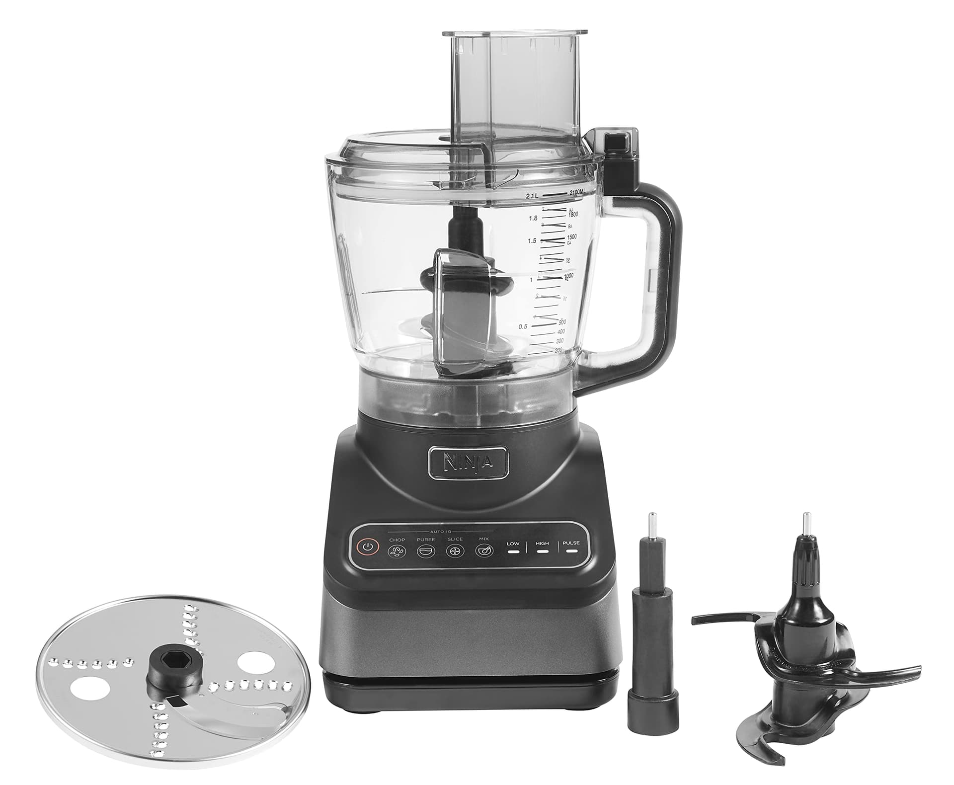 Ninja Professional Food Processor, 2.1L Capacity, 4 Auto-iQ Preset Programs, Auto-iQ Technology, Easy & Versatile Food Prep, BN650, Grey - Image 1