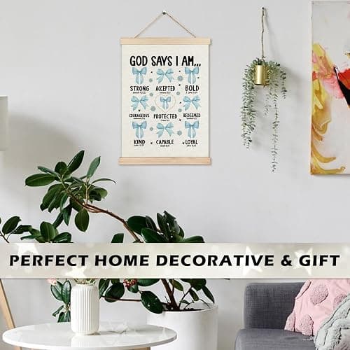RYYCDOI Light Blue Bows Coquette Room Bathroom Decor for Teen Girls Nursery 12x16 Inch thumbnail 3