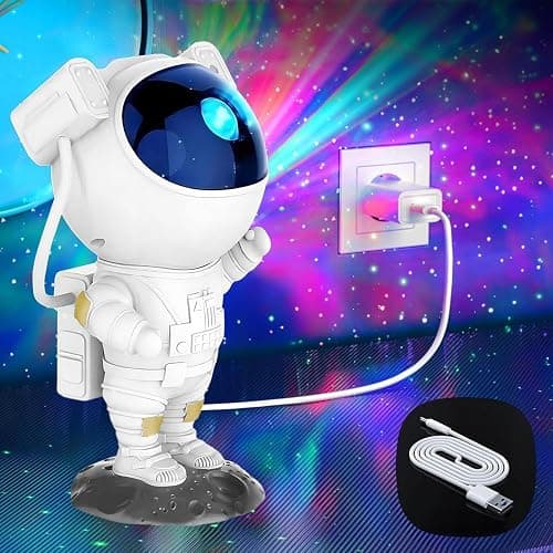 Galaxie Sternenhimmel Astronaut Projektor, Led Weltraum Nachthimmel Lichtprojektor Lampe Mit Timer & Fernbedienung, Sternenlicht Für Schlafzimmer Perfekt Geschenk für Kinder und Erwachsene (8086) thumbnail 5