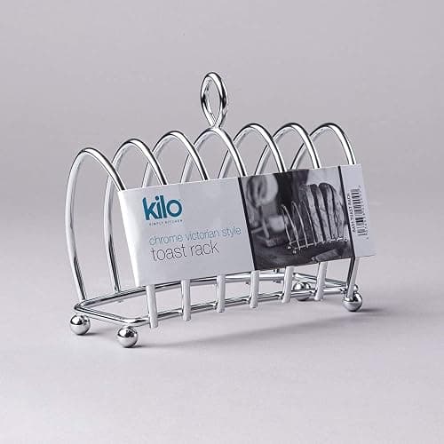 Kilo BA51 Victorian Design Chrome 6 Slice Toast Rack with Ball Feet and Loop Carry Handle thumbnail 7