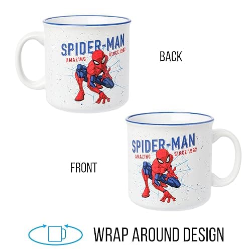 Silver Buffalo Marvel Spider-Man Amazing Since 1962 Ceramic Camper Mug, 20 Ounces thumbnail 6