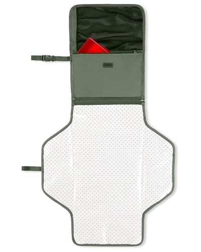 Skip Hop Pronto Signature Portable Changing Mat, Dark Sage, Easy Clean and Travel Friendly thumbnail 4