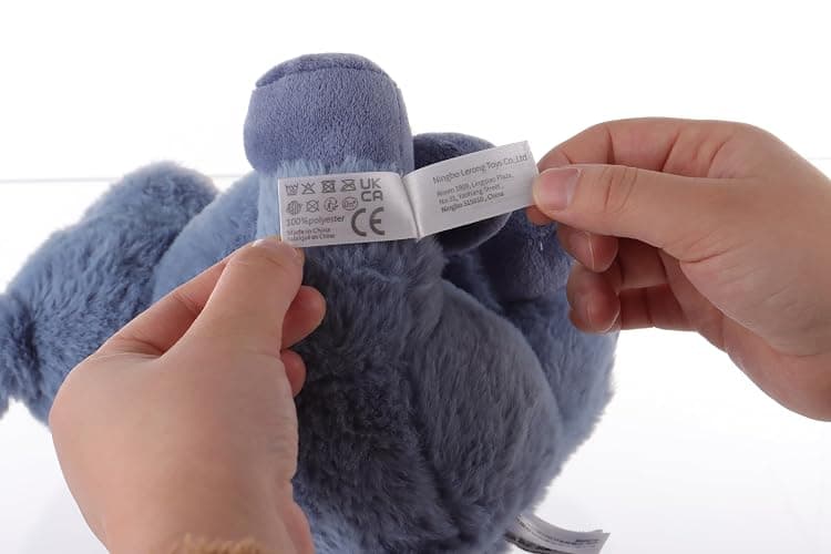 Apricot Lamb Toys Plush Navy Blue Bunny Rabbit Stuffed Animal with Fluffy Soft Ears (Navy Blue Bunny, 8 Inches) thumbnail 11