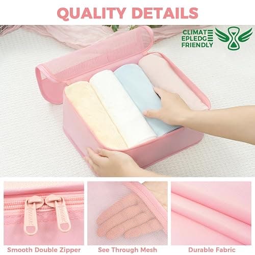 BAGAIL 9 Set Packing Cubes with Packing List Luggage Packing Organizers for Travel Accessories thumbnail 7
