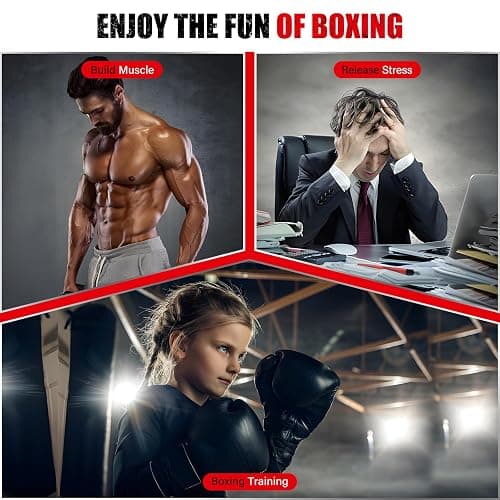 Speed Bag Boxing Punching Bag, Wall Mount Height Adjustable & Fold Speed Bags for Boxing, Wall Bracket Boxing Reflex Ball, Boxing Bag as Adults Teens and Kids, Fits Home Gym Workout thumbnail 7