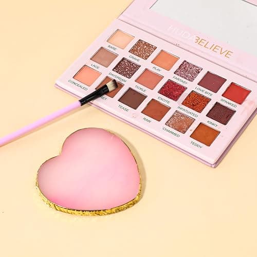 Resin Nail Art Palette Nail Mixing Palette Nail Art Painting Mixed Color Palettes Gold Edge Nail Holder Display Board Cosmetic Mixing Tools (Pink) thumbnail 5