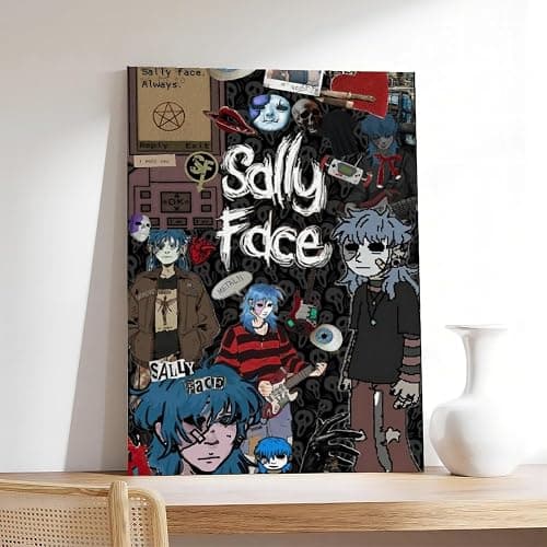 Sally Face Poster 1 Canvas Poster Bedroom Decor Sports Landscape Office Room Decor Gift Unframe-style 12x18inch(30x45cm) thumbnail 7