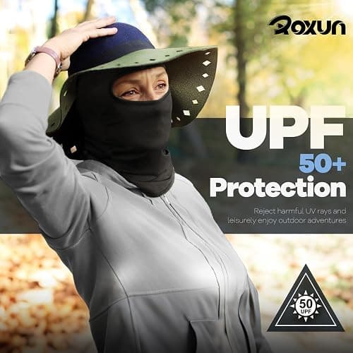 ROXUN Balaclava Ski Mask, 5 Pack Neck Gaiter Motorcycle Scarf, Summer Cooling UV Protector Men/Women thumbnail 4