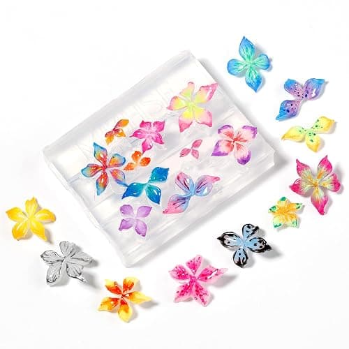MIZHSE 3D Nail Molds for Nail Art, 1PC Silicone 3D Flower Charm Nail Molds for 3D Sculpting Molding Gel Nail Desgin Home DIY Manicure thumbnail 2