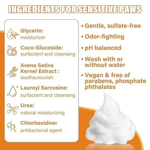 Paw Cleaner for Dogs & Cats, No-Rinse Foaming Pet Foot Washer with Built-in Scrubber Brush for Dirty, Muddy Paws – Suitable for Small, Medium & Large Dogs, Puppies, Kittens (5 fl oz) thumbnail 7