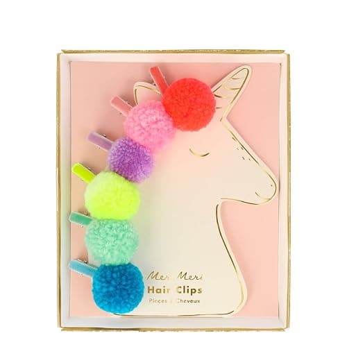 Meri Meri Pompom Unicorn Hair Clips - Image 1