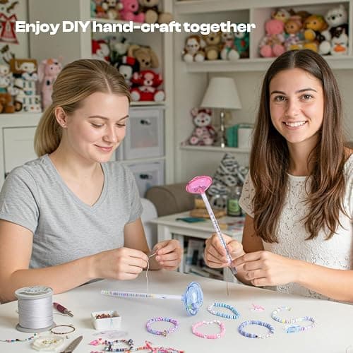 Caydo 2 Pack Bead Funnel for Clay Beads Bracelet Making, Bead Spinner Maker Kit with Graduated Scale for Polymer Clay Beads with Transparent Tube, Clip, Beading Needle thumbnail 9