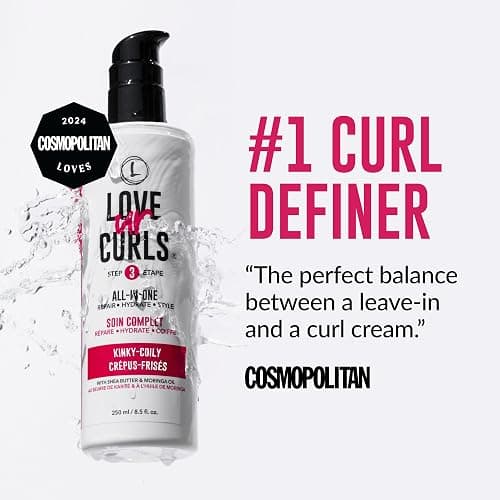 Love Ur Curls - Shampoo & Conditioner Set with All in One Curl Cream Styler for Kinky & Coily Hair, 3 Step System for Repair and Moisturizing thumbnail 9