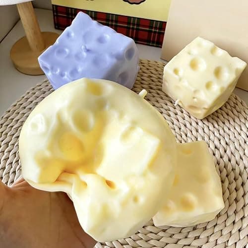 Squishy Fromage, Slow Rising Squishies1 Fidget Squeeze Toy, Squishy Fidget Toys Anti Stress ,pour Les FêTes Anniversaires pour Et Adultes, PU (B) thumbnail 4
