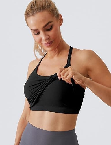 MathCat Workout Tank Tops for Women with Built in Bra, Sleeveless Gym Tops Seamless Racerback Athletic Yoga Shirts thumbnail 3
