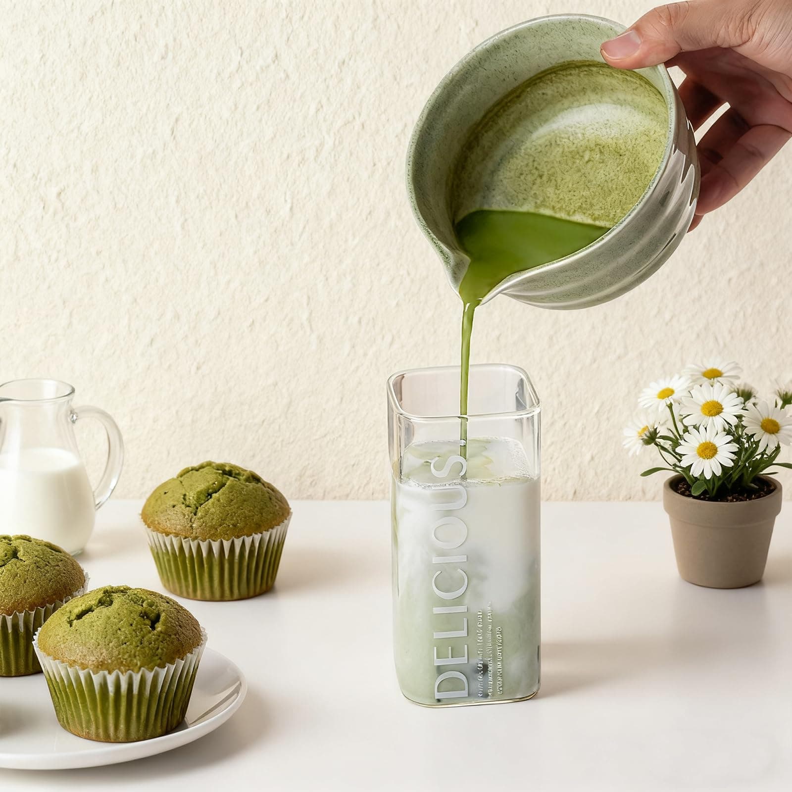 Matcha Whisk Set - 8PCS Kit for Matcha Lover, with Handcrafted Bamboo Whisk Matcha Scoop Matcha Stand Matcha Bowl, Sifter, Tea Cloth (Chakin), Scoop Stand,Wood Spoon thumbnail 6