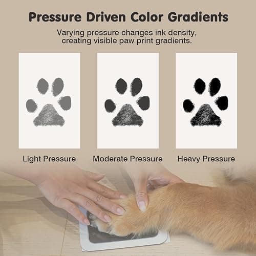 catose Inkless Paw Print Kit for Dogs,Cats & Babies - Clean Touch Dog Nose & Baby Handprint Kit,Mess Free Dog Paw Print Kit,4-Pcs Ink Pads & 2 Wooden Frames - Keepsake Gifts for Pet Lovers,New Moms thumbnail 8