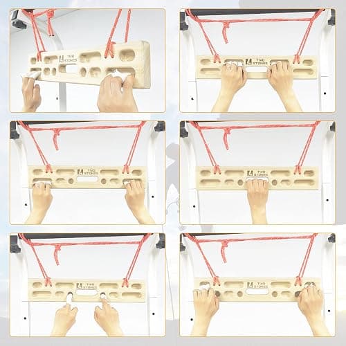 Two Stones Portable Hangboard | Rock Climbing Hangboard | Hang Board for Climbing | Rock Climbing Gifts for Rock Climbers for Climbers | Bouldering Gifts thumbnail 5