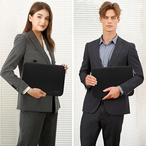 MOSISO Laptop Case 13.3 inch, 13-13.3 inch Laptop Sleeve with Small Case | Compatible with MacBook Air/Pro 13/Pro 14 M5 M4 M3 M2 M1, HP Dell ASUS Lenovo, Neoprene Computer Sleeve Bag, Black thumbnail 5