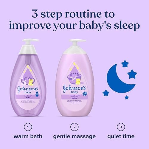 Johnson's Bedtime Baby Bath with Soothing NaturalCalm Aromas, Hypoallergenic & Tear-Free Liquid Baby Bath Formula, No Parabens, Sulfates, Dyes, or Phthalates, 27.1 fl. oz thumbnail 8