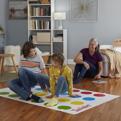 Hasbro Twister Party Classic Board Game for 2 or More Players,Indoor and Outdoor Game for Kids 6 and Up,Packaging May Vary - Red, Yellow, Blue, Green, White thumbnail 5